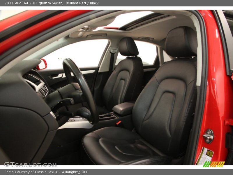 Brilliant Red / Black 2011 Audi A4 2.0T quattro Sedan