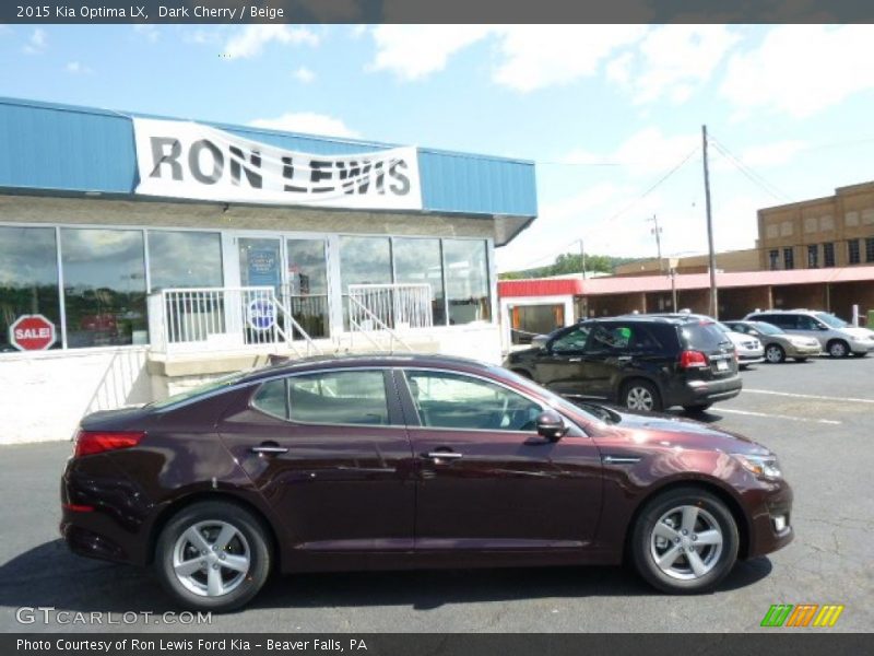 Dark Cherry / Beige 2015 Kia Optima LX