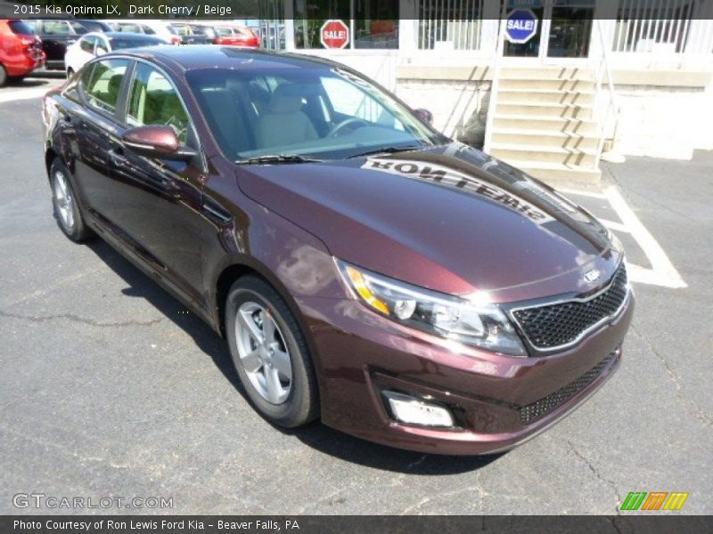 Dark Cherry / Beige 2015 Kia Optima LX