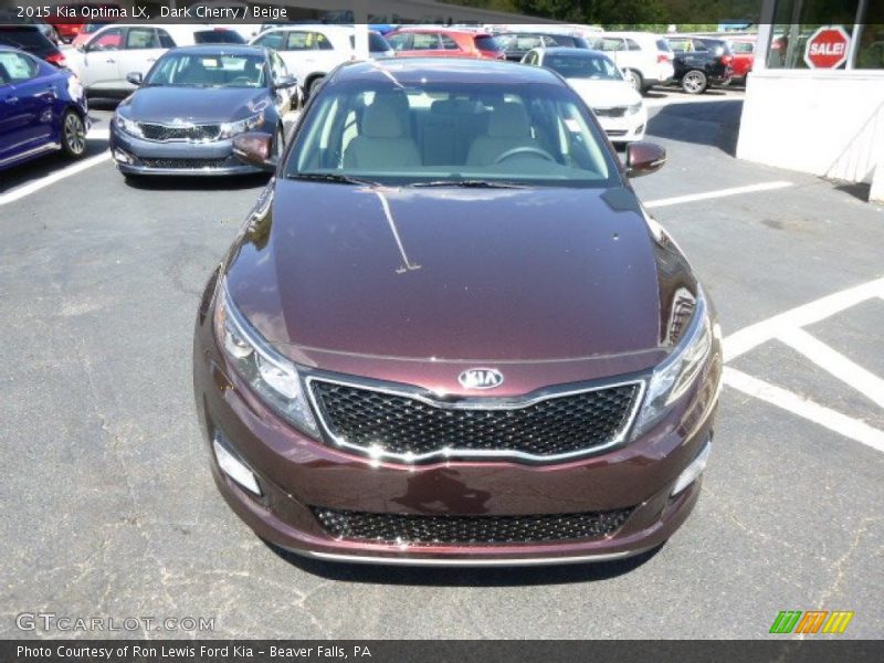 Dark Cherry / Beige 2015 Kia Optima LX