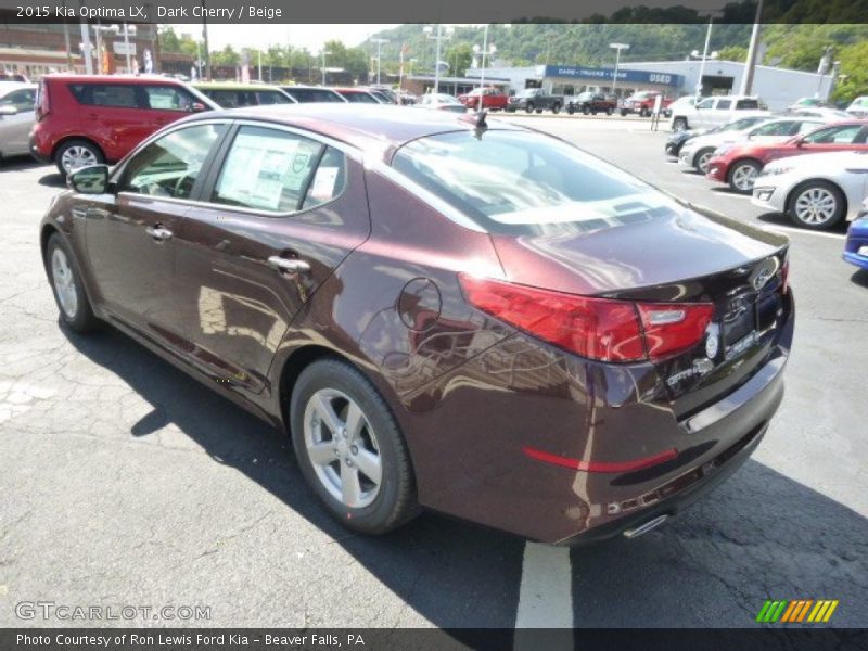 Dark Cherry / Beige 2015 Kia Optima LX
