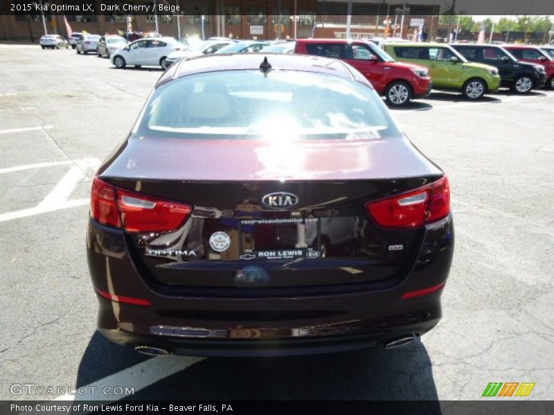 Dark Cherry / Beige 2015 Kia Optima LX