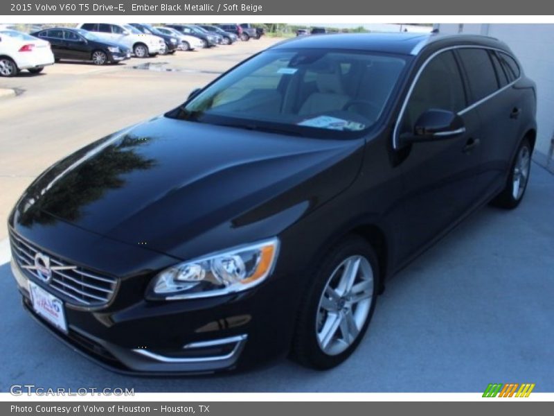 Ember Black Metallic / Soft Beige 2015 Volvo V60 T5 Drive-E