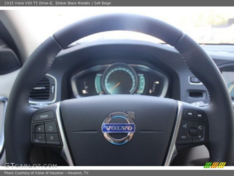 Ember Black Metallic / Soft Beige 2015 Volvo V60 T5 Drive-E