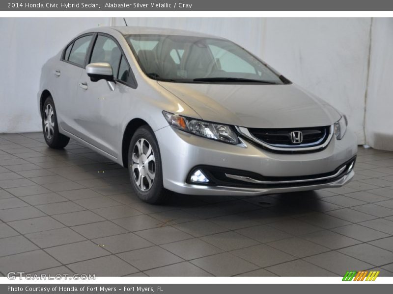 Front 3/4 View of 2014 Civic Hybrid Sedan