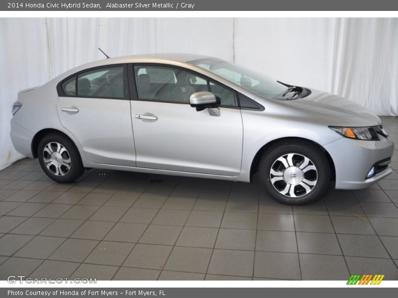  2014 Civic Hybrid Sedan Alabaster Silver Metallic