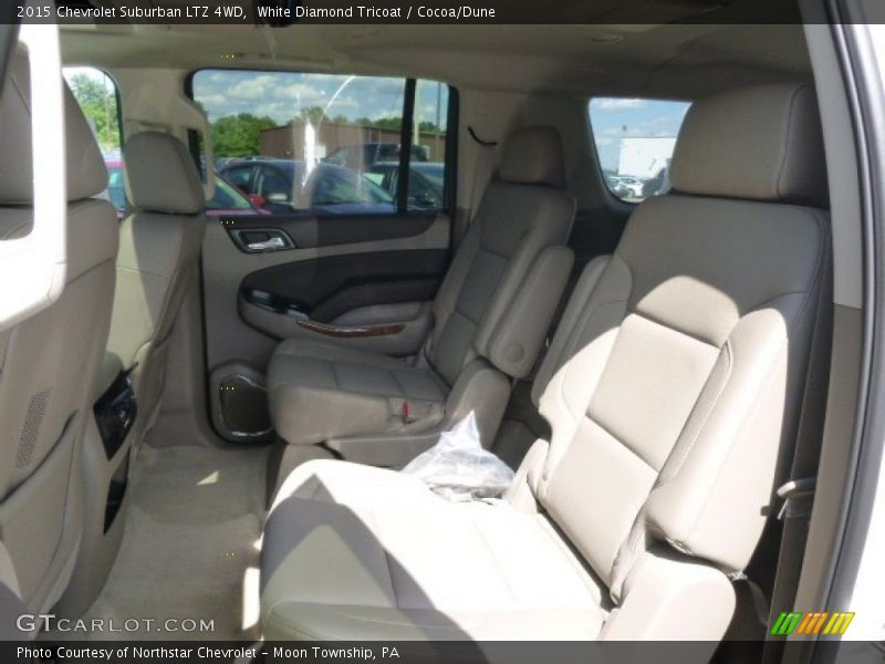 White Diamond Tricoat / Cocoa/Dune 2015 Chevrolet Suburban LTZ 4WD