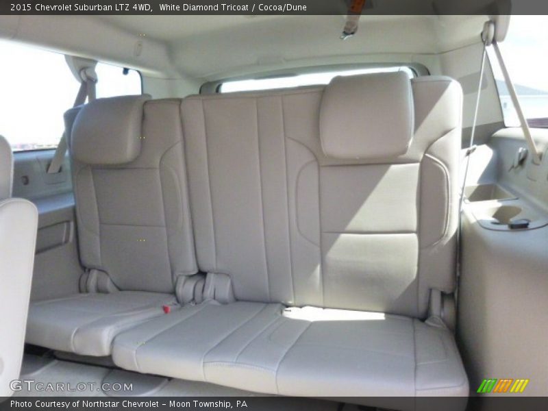 White Diamond Tricoat / Cocoa/Dune 2015 Chevrolet Suburban LTZ 4WD