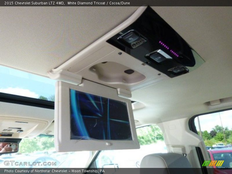 White Diamond Tricoat / Cocoa/Dune 2015 Chevrolet Suburban LTZ 4WD
