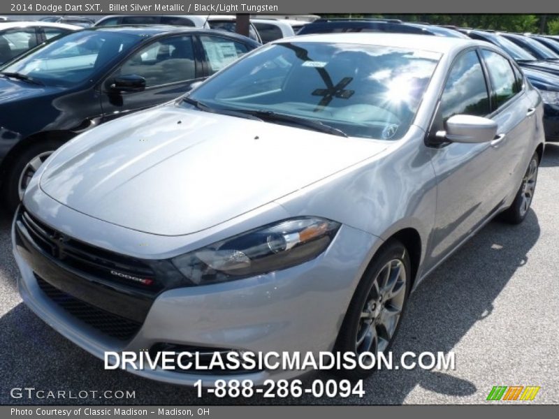 Billet Silver Metallic / Black/Light Tungsten 2014 Dodge Dart SXT