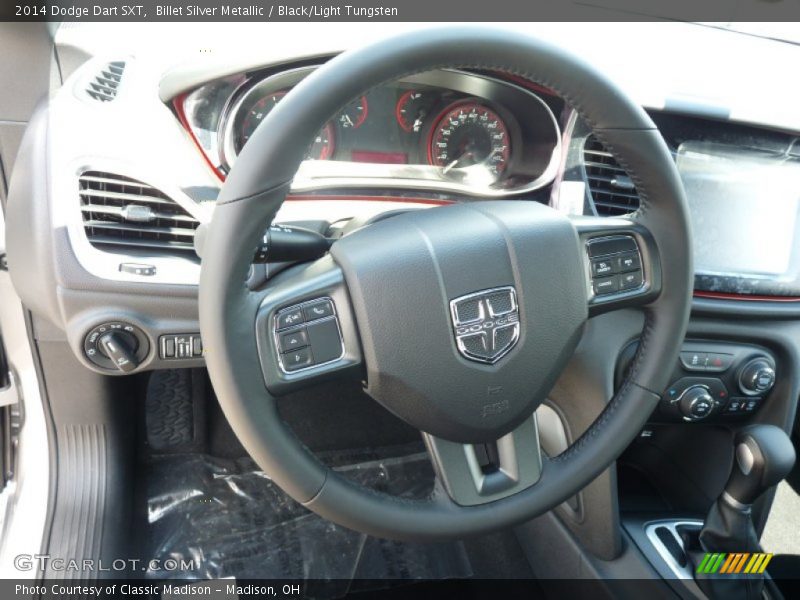 Billet Silver Metallic / Black/Light Tungsten 2014 Dodge Dart SXT