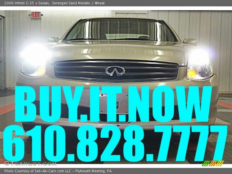 Serengeti Sand Metallic / Wheat 2006 Infiniti G 35 x Sedan