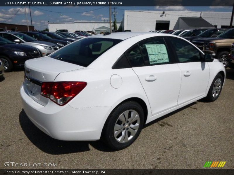 Summit White / Jet Black/Medium Titanium 2014 Chevrolet Cruze LS