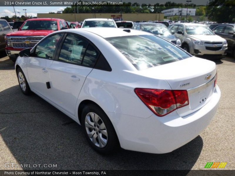 Summit White / Jet Black/Medium Titanium 2014 Chevrolet Cruze LS