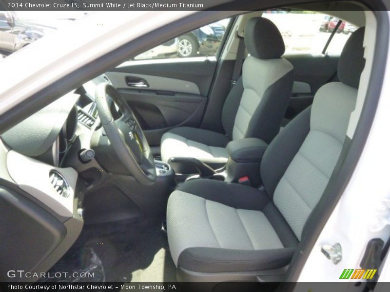 Summit White / Jet Black/Medium Titanium 2014 Chevrolet Cruze LS