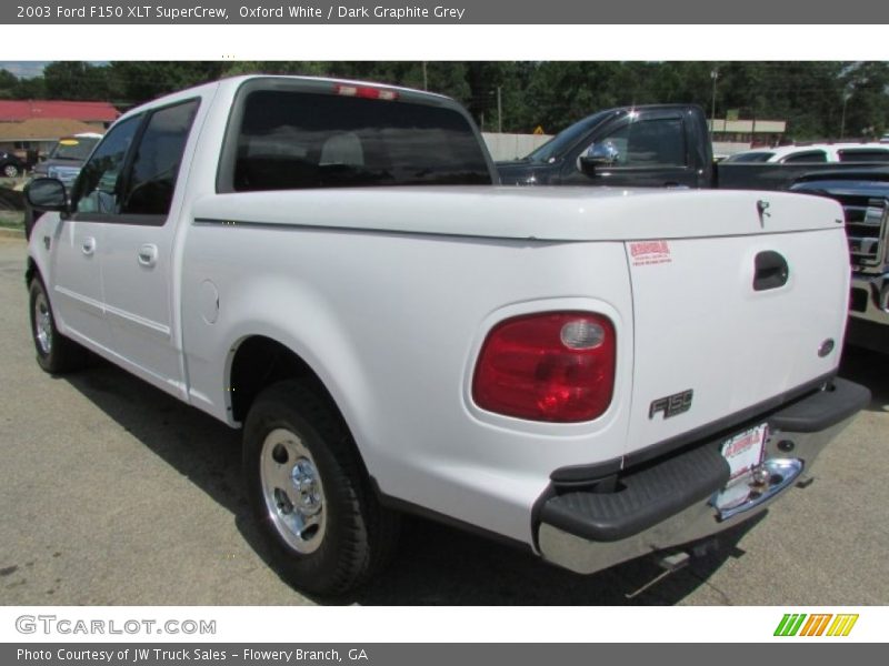 Oxford White / Dark Graphite Grey 2003 Ford F150 XLT SuperCrew