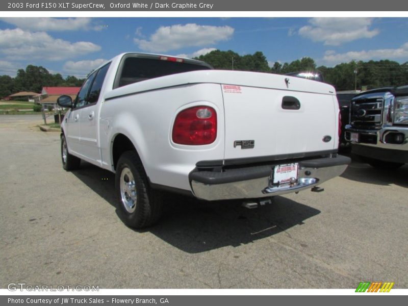 Oxford White / Dark Graphite Grey 2003 Ford F150 XLT SuperCrew