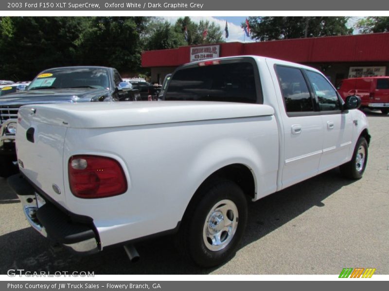 Oxford White / Dark Graphite Grey 2003 Ford F150 XLT SuperCrew