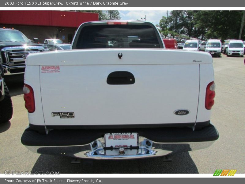 Oxford White / Dark Graphite Grey 2003 Ford F150 XLT SuperCrew