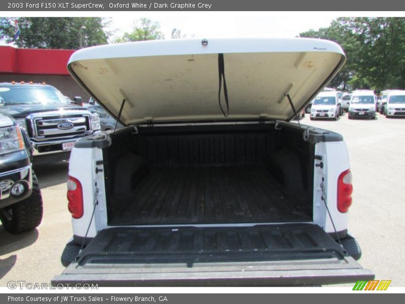 Oxford White / Dark Graphite Grey 2003 Ford F150 XLT SuperCrew
