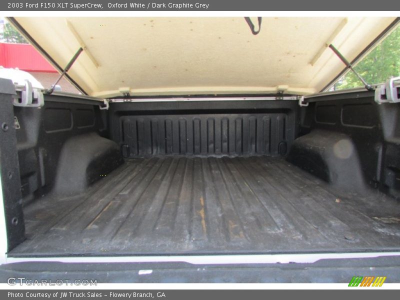 Oxford White / Dark Graphite Grey 2003 Ford F150 XLT SuperCrew