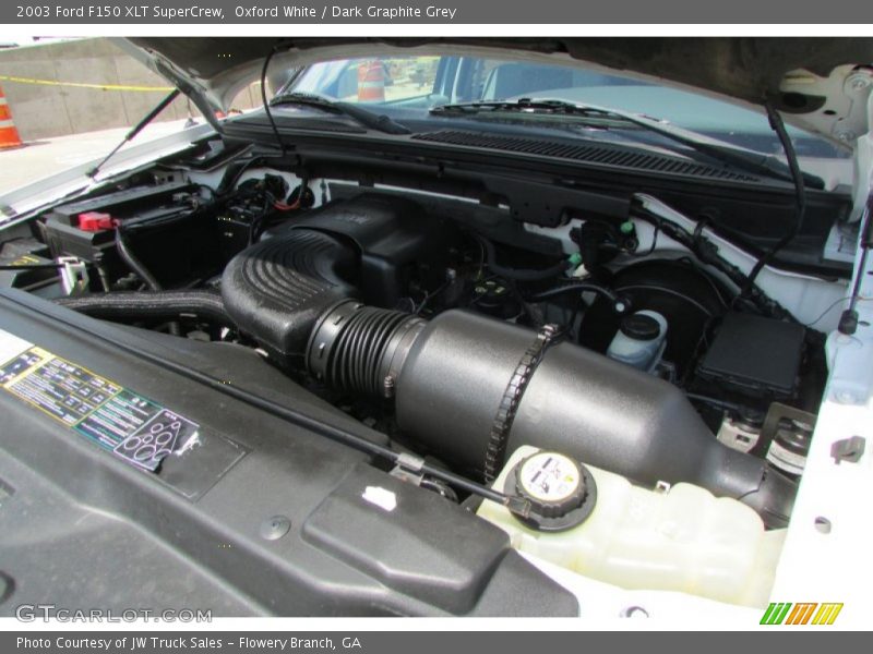 Oxford White / Dark Graphite Grey 2003 Ford F150 XLT SuperCrew
