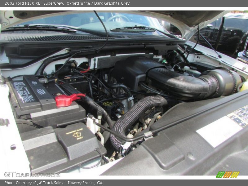 Oxford White / Dark Graphite Grey 2003 Ford F150 XLT SuperCrew