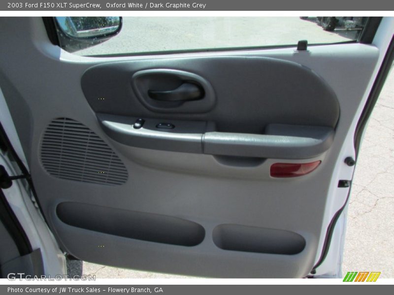 Oxford White / Dark Graphite Grey 2003 Ford F150 XLT SuperCrew