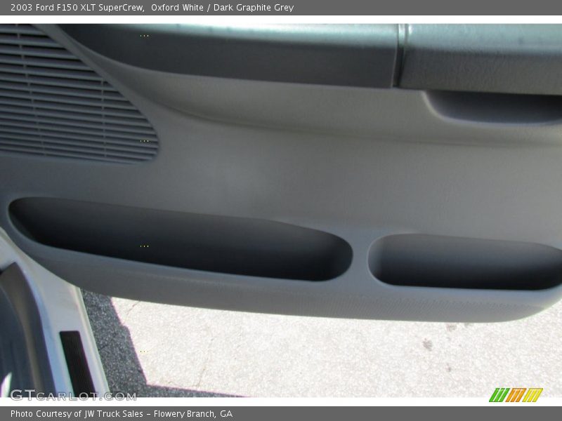 Oxford White / Dark Graphite Grey 2003 Ford F150 XLT SuperCrew
