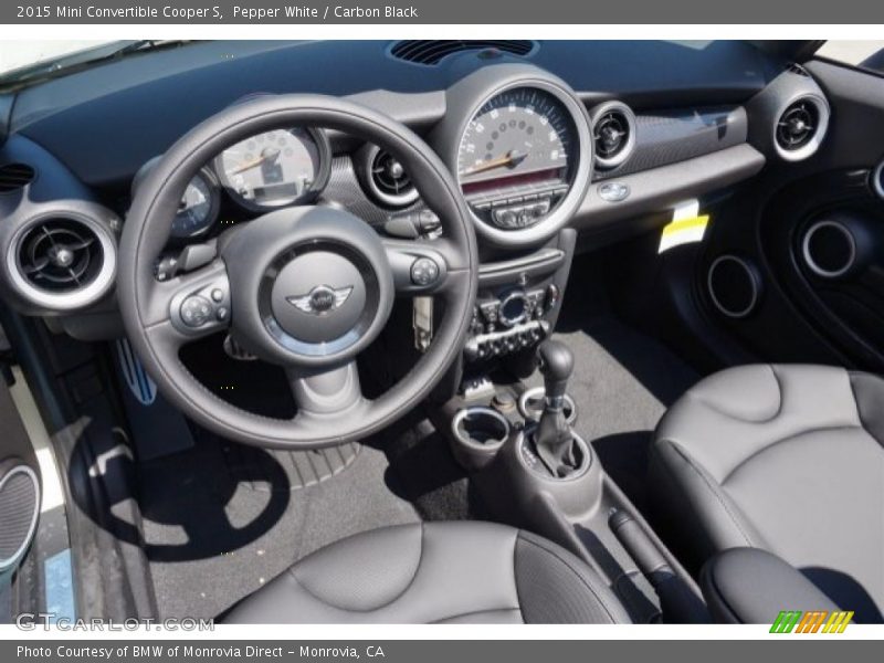  2015 Convertible Cooper S Carbon Black Interior