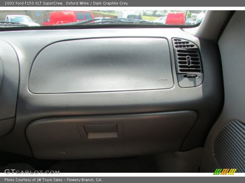 Oxford White / Dark Graphite Grey 2003 Ford F150 XLT SuperCrew