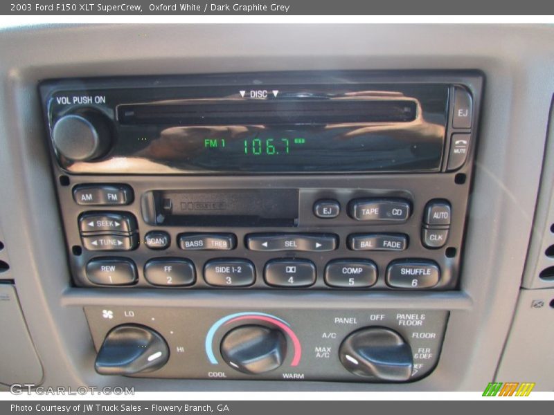 Oxford White / Dark Graphite Grey 2003 Ford F150 XLT SuperCrew