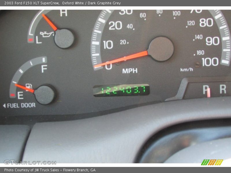 Oxford White / Dark Graphite Grey 2003 Ford F150 XLT SuperCrew