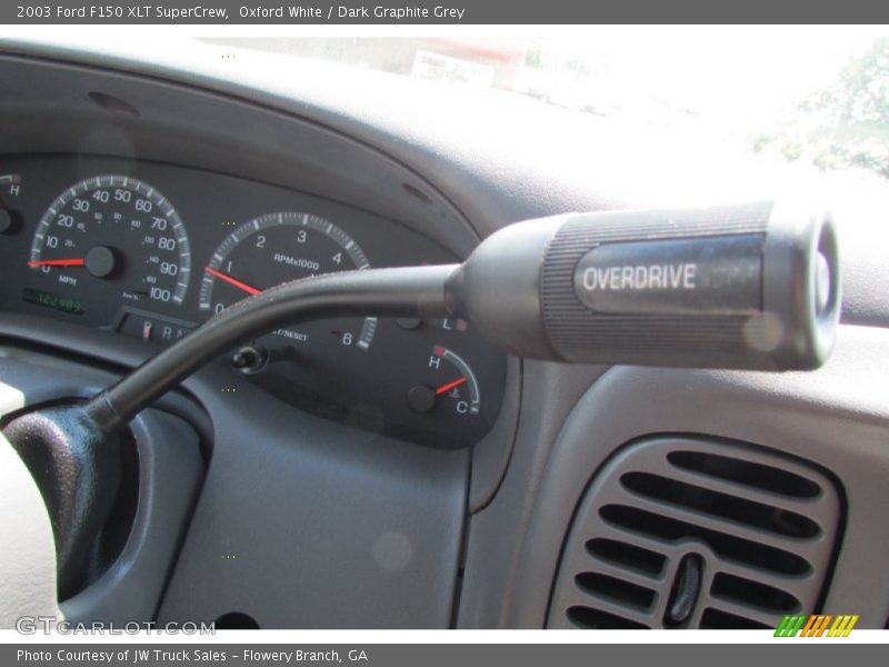 Oxford White / Dark Graphite Grey 2003 Ford F150 XLT SuperCrew