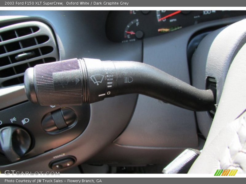Oxford White / Dark Graphite Grey 2003 Ford F150 XLT SuperCrew