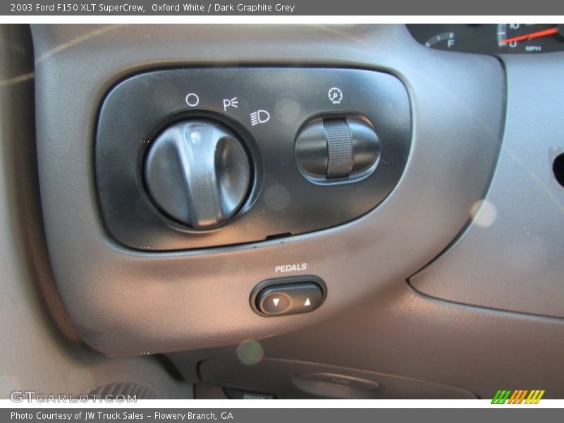 Oxford White / Dark Graphite Grey 2003 Ford F150 XLT SuperCrew