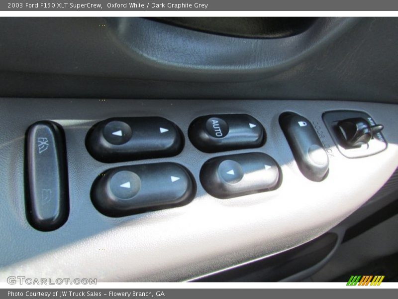 Oxford White / Dark Graphite Grey 2003 Ford F150 XLT SuperCrew