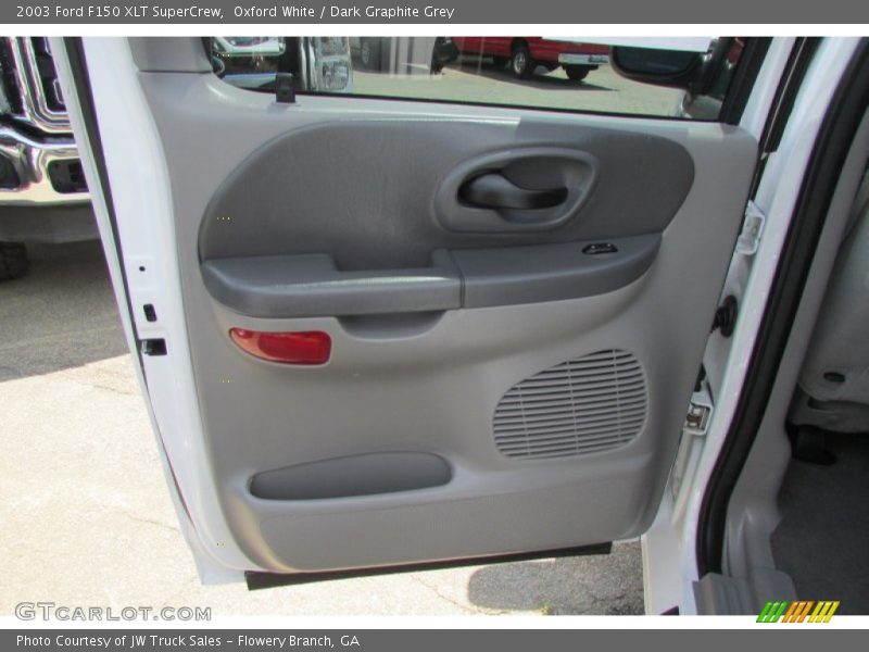 Oxford White / Dark Graphite Grey 2003 Ford F150 XLT SuperCrew