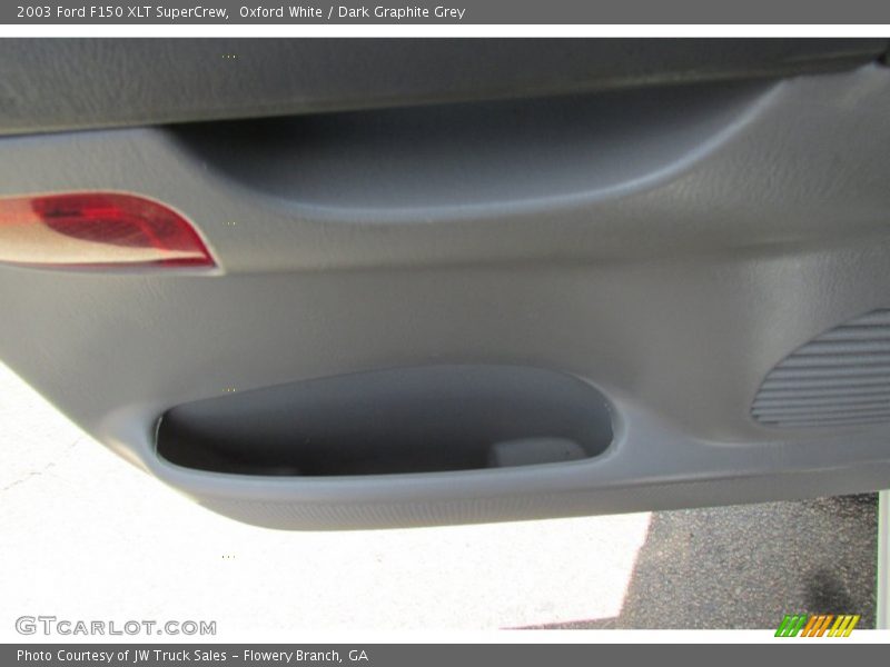 Oxford White / Dark Graphite Grey 2003 Ford F150 XLT SuperCrew