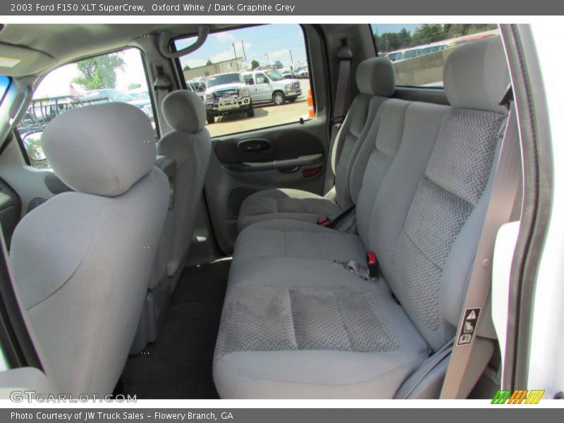 Oxford White / Dark Graphite Grey 2003 Ford F150 XLT SuperCrew