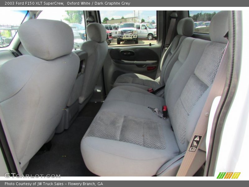 Oxford White / Dark Graphite Grey 2003 Ford F150 XLT SuperCrew