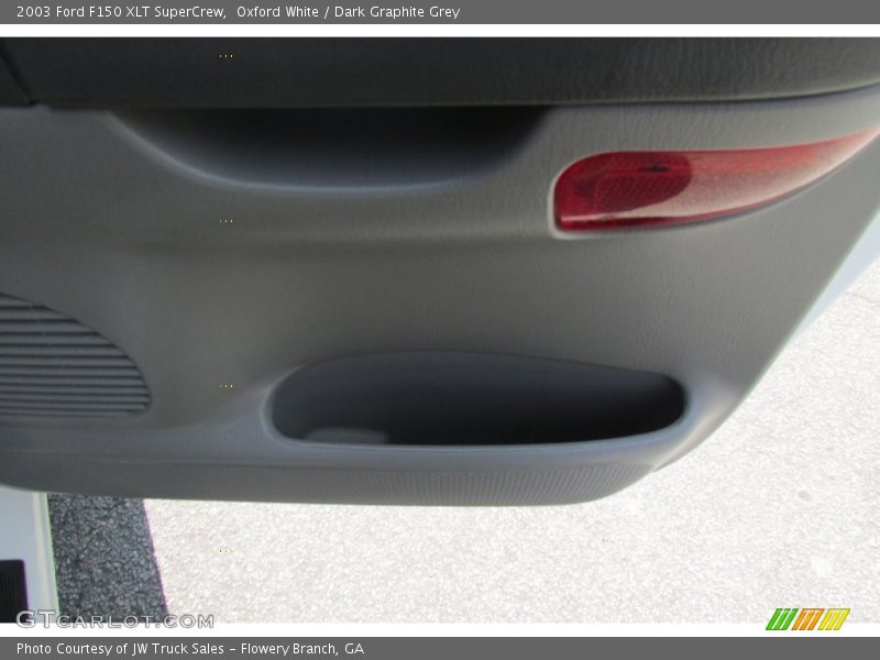Oxford White / Dark Graphite Grey 2003 Ford F150 XLT SuperCrew
