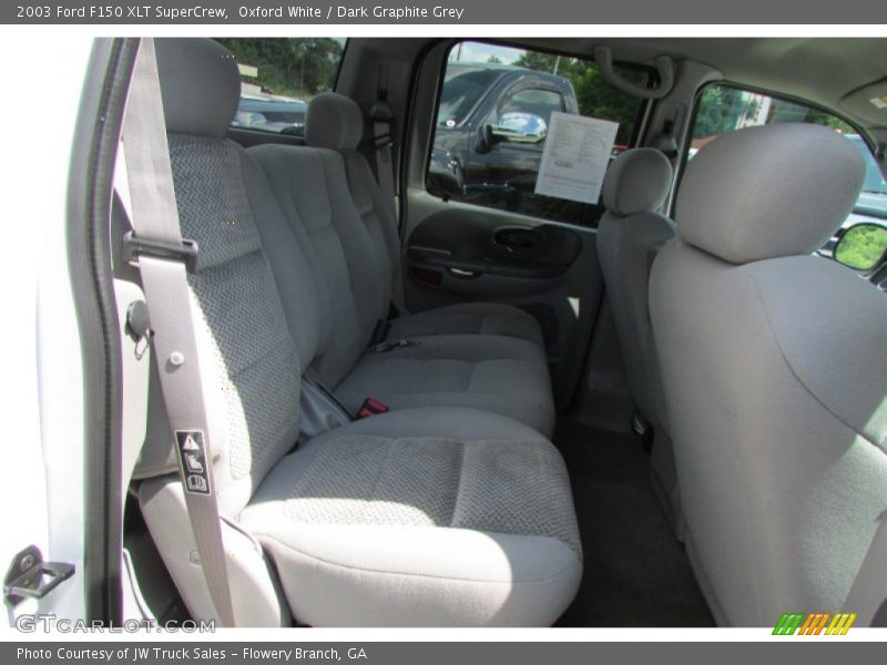 Oxford White / Dark Graphite Grey 2003 Ford F150 XLT SuperCrew