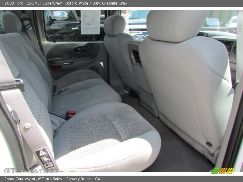 Oxford White / Dark Graphite Grey 2003 Ford F150 XLT SuperCrew