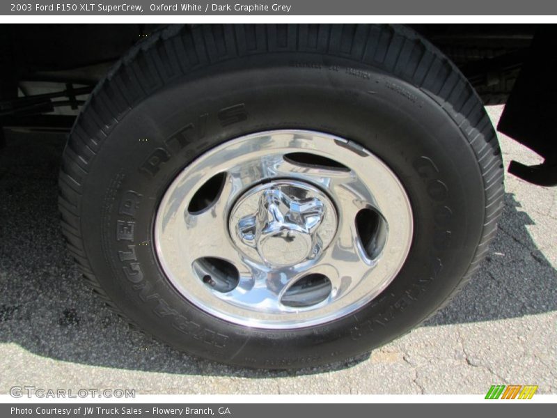 Oxford White / Dark Graphite Grey 2003 Ford F150 XLT SuperCrew