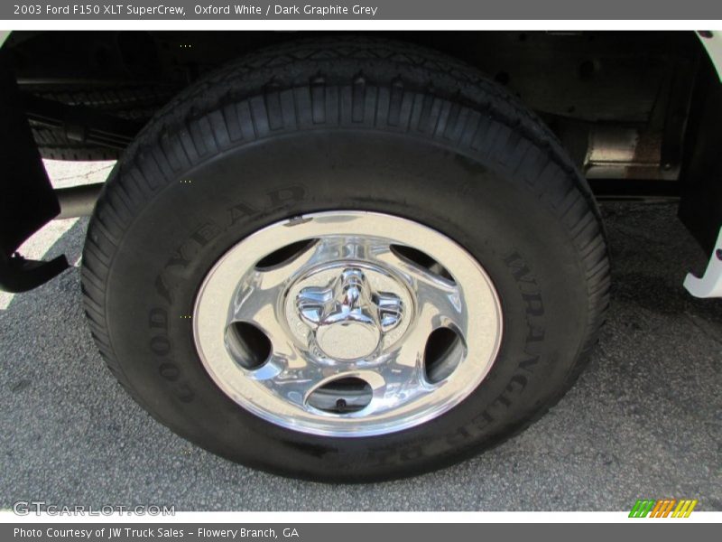 Oxford White / Dark Graphite Grey 2003 Ford F150 XLT SuperCrew