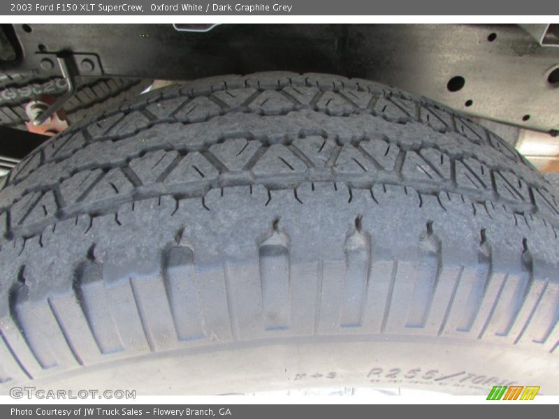 Oxford White / Dark Graphite Grey 2003 Ford F150 XLT SuperCrew