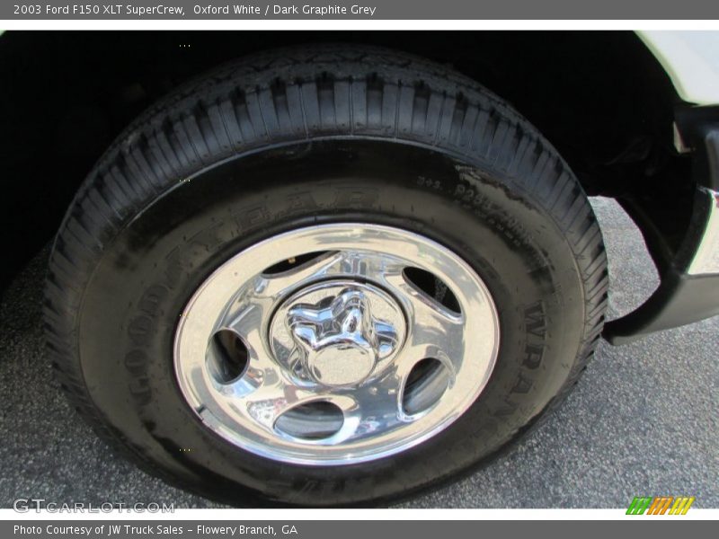 Oxford White / Dark Graphite Grey 2003 Ford F150 XLT SuperCrew