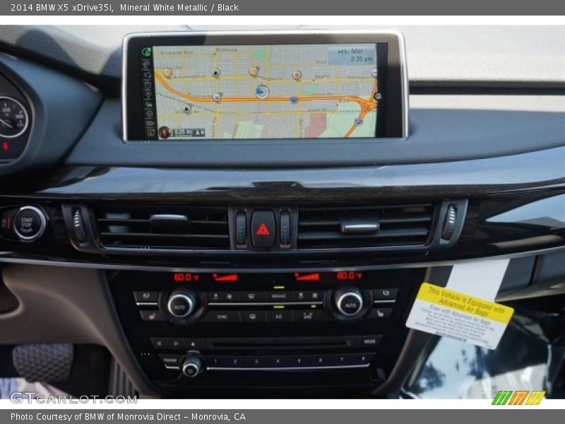 Mineral White Metallic / Black 2014 BMW X5 xDrive35i