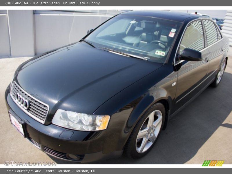 Brilliant Black / Ebony 2003 Audi A4 3.0 quattro Sedan